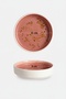 Set of 6 Elipse Shape Rosa Plates 9 cm – Stylish and Modern Porcelain Presentation Plates
