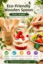 50-Piece Ecological Wooden Spoons 16 cm Natural Birch Disposable Invitation Party Organization Set
