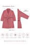 Rose Waffle Premium Bathrobe – Soft Towel Interior, Shawl Collar, Pocketed Women's Bathrobe Standard - 3