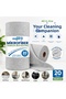 5 Pieces of 20 Rolls Gray Color Microfiber Cleaning Cloth 25X25 cm Stain-Proof Odor-Free Use Without Pulling Apart - 2