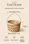 Decorative Multi-Purpose Organizer Handmade Natural Wicker Basket Bathroom, Kitchen, Children's Room 16X18X12 cm - 2