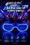 Shutter Party Glasses Led Light up Blue Luxury Neon Framed Festival Costume Accessory - 5