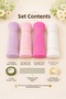 Chenille Flower Making Kit 100 Pieces Lilac Light Pink Vibrant Pink White Chenille, Floral Wire, S-3 - 2