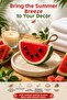 Watermelon Decorative Scented Soap Bathroom Living Room Office Decor Ambient Fragrance Decorative Object 10X6 cm Summer Theme - 3