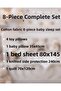 Cotton 8-Piece Baby Sleep Set |   Knitted Side Protection + Quilt + Sheet + Pillow |   Baby Crib Sleeping Set Gift Package - 2
