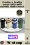 # Thermos Luxury Thermal Flask, Leak-Proof Smart Flask with Digital Display and Handle, White Steel Thermos