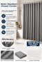 Bathroom Shower Curtain and 12 Ring Set 180X180Cm One Piece Water Repellent Lc031 - 2