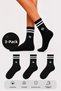 Icone Unisex Black Sports Socks, Long Sports Socks, Sports Socks, Socks, Black Socks, Set of 3 Socks, Black Tennis Socks, Black Tennis Sock - 2