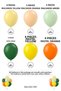 Sunset Concept 30-Piece Macaron Yellow Macaron Orange Macaron Green Dark Green Pastel Yellow Pastel Orange Balloon Set - 3