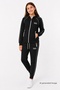 Girl's Scuba Unlimited Double Stripe Hooded Raglan Sleeve Diving Fabric Tracksuit Set Esf7023 - 3
