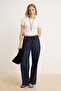 Koyu Mavi Yüksek Bel Barrel Jeans TWOSS26JE00328