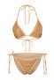 Ten Rengi Taş Baskı Üçgen Kaplı Brazilian Normal Bel Bikini Takımı TBESS24BT00131 - 4