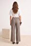 Haki Modal Beli Lastikli Wideleg Geniş Paça Pantolon TWOSS26PL00105 - 7