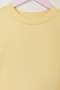 Yellow Plain Knitted Girls' T-Shirt Tkdss26Ts00085 - 7