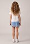 Ecru Plain Knitted Girl's T-Shirt Tkdss26Ts00079 - 4