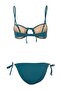 Petrol Strapless Covered Chlorine & Water Resistant Long Lasting Lycra ® Xtralife Bikini Set Tbess26Bt00158 - 7