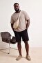 Big Size Black Regular Fit Flexible Fabric Shorts & Bermuda Tmnss26Ap00009 - 2