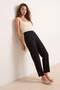 Black Carrot High-Waisted Polyviscose Woven Fabric Trousers TWOSS22PL0280 - 7