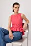 Pomegranate Flower Woven Peplum Blouse Twoss26Bz00631 - 2
