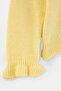 Yellow Girls' Knitted Cardigan with Ruffle Detail Tkdaw26Hi00002 - 6