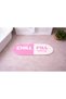 Sdt Retro Checkered and Wavy Pink - Cream Woven Base Decorative Carpet Sdt693 - 3