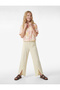 Slit Detailed Wrinkled Fabric Wide Leg Trousers - 2