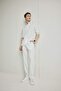 100% Linen Relax Fit Straight Leg Summer Trousers C1117Ax25Sp