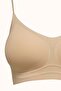 Non-wired Stitch-Free Laser Strap Padded Bra C26235 Skin - 4