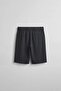 Men's Baggy Cut Lyocell Fabric Shorts Black - 2