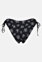 Women Floral Print Bikini Bottom, Black - 3