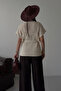 Gold Buttoned Mercerized Vest with Tassel and Belt Detail 5207 - 7