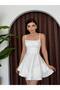 Strappy Ruffle Detailed Mini Dress - 2