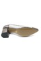 Feles Transparent Stone Detailed Cinderella Classic Heeled Women's Shoes Platinum - 6