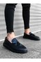 BA0005 Laceless High Sole Classic Black Shiny Belted Tassel Men's Shoes - 2