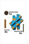 Blue Floral 40X40 cm Combination Punch and Needle/Wire Wooden Hoop Suitable for All Embroidery (Gift with Case) - 5
