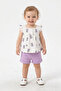 Baby Girl Daisy Printed Shoulder Ruffle 6-9-12-18-24 Months Suit