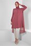 STONE PRINTED ASYMMETRIC CUT SHIRT TUNIC 43505