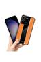 Vivo Y35 Compatible Case Premium Leather Case Orange - 3