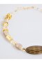 Brown Natural Stone Detailed Colorful Adjustable Necklace - 2