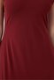 Copper V-Neck Short Sleeve Slim Fit Knitted Midi Dress - 4