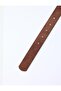 Brown Metal Buckle Suede Look Belt - 2