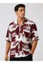 M0211933-91529 Tawny Printed Shirt Men's Shirt Bordo