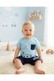 Trendy Printed Baby Boy Summer Set – Cotton T-Shirt & Shorts 2-Piece Set - 3