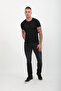 Men's Ripped Detailed Jean Trousers Black Narrow Leg - 2