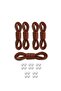 90 cm Metal Clip-On Elastic Laces |   5 Pairs