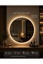 مرآة ذكية دائرية مضيئة بخاصية اللمس مع إضاءة LED موفرة للطاقة وتصميم عصري للفنادق والمنازل 100.100CM - 2