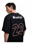V-Neck Short Sleeve College Printed Sports T-Shirt - 3