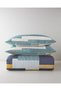 Mosaicca Easy Iron Double Duvet Cover Set 200x220 cm Mustard-Green - 7