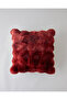 Terra Plush Cushion Cover 45X45 cm Claret Red
