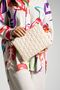 Cream Triangle Patterned Clutch Clutch - 2